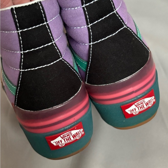 Vans Sk8-Hi Stacked Confetti - Fairy Wren Sea Green- RARE FIND- women’s 6.5 - Picture 4 of 8